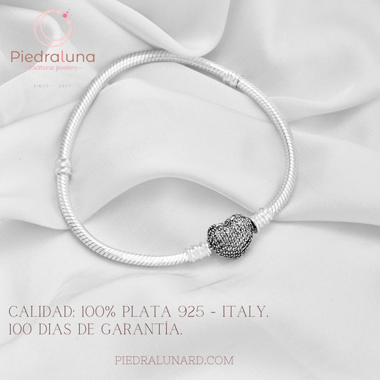 Pulsera Corazón con circonitas PP04