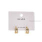 Aretes baño de oro dorado doble con circonitas A83