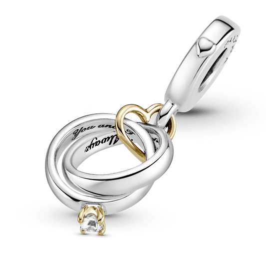 Charm Anillo De Boda Dos Tonos CH304