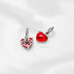 Beso Mickey y Minnie en murano rojo CH103