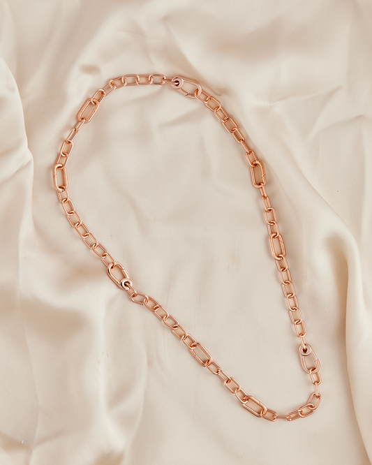 Collar en eslabones rose gold CPP10