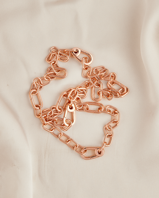 Collar en eslabones rose gold CPP10