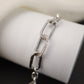 Pulsera Eslabones ajustable Silver con circonitas PD37