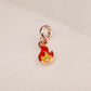 Mini Charm Llama ardiente gold rose MC01