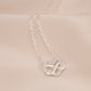 Set Cadena y Aretes Corazón Infinito Brillante plata CPP23