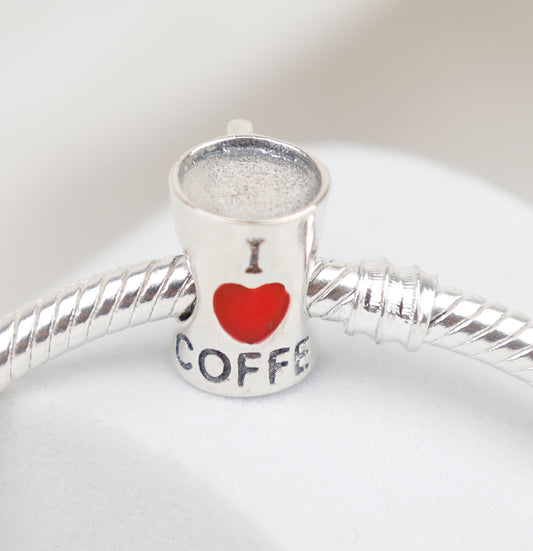 Taza de café -  I Love Coffe corazón rojo CH29