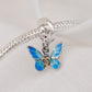 Mariposa azul en murano degradado - Believe you can - Cree que puedes CH25