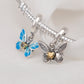 Mariposa azul en murano degradado - Believe you can - Cree que puedes CH25