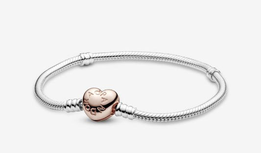 Pulsera Corazón liso Gold Rose PP10